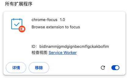 chrome extionsion focus